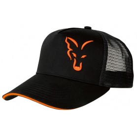 Casquette Fox Black & Orange Trucker Cap