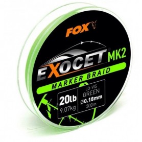 Tresse Fox Exocet MK2 Marker Green 300m