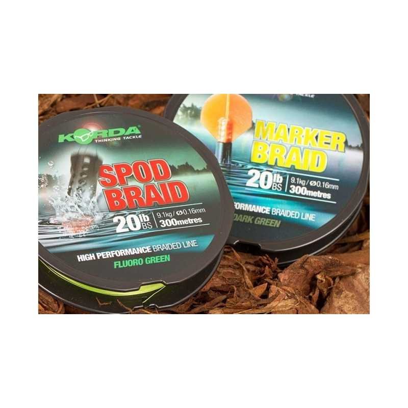 Tresse Korda à sonder Marker Braid 300m