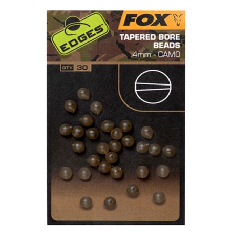Perle Fox Edges Camo Tapered Bore Bead 4mm