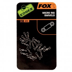 Edges Micro Rig Swivels (x20) Fox