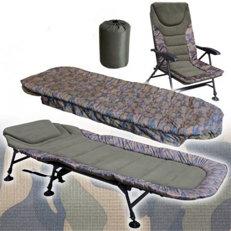 Pack Confort Carptour APEX Camou Bedchair & Level Chair S1 & Duvet