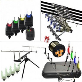 Pack CDE 4 Carp CR-02-12 CR6000 Rod Pod + Hang + Coffret first+supports