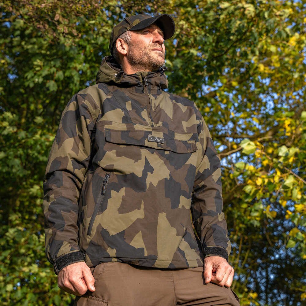 Veste Avid Carp Ripstop Camo Pullover Jacket